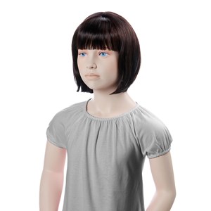 Περούκα MINNIE για παιδική κούκλα βιτρίνας, Σκούρο Καστανό