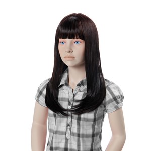 Περούκα MONA LISA για παιδική κούκλα βιτρίνας, Σκούρο Καστανό