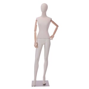 Γυναικεία Κούκλα Βιτρίνας Meta Collection με Αφαιρετικό Κεφάλι και ξύλινα χέρια Position 01