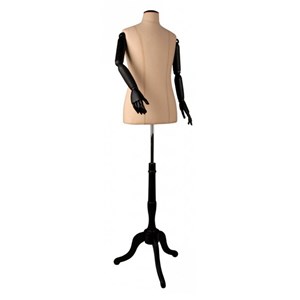 Vintage παιδικό Μπούστο Ραπτικής με Ξύλινο καπάκι λαιμού και Τρίποδη Βάση (10-12 Ετών)