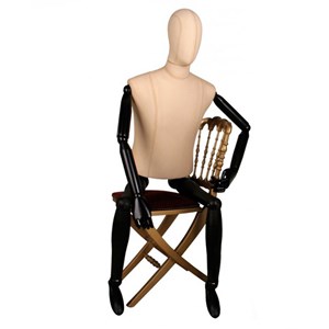 Vintage Ανδρική Κούκλα Βιτρίνας με ξύλινα χέρια και πόδια