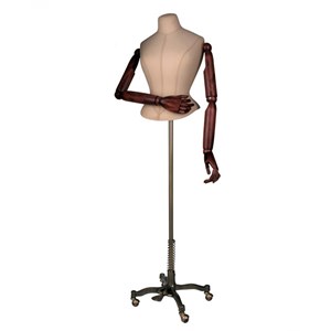 Vintage Γυναικείο Μπούστο Ραπτικής κοντό με μεταλλική βάση