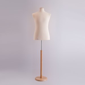 City Collection Ανδρικό Μπούστο Ραπτικής με Ξύλινη στρογγυλή Βάση και καπάκι (L)