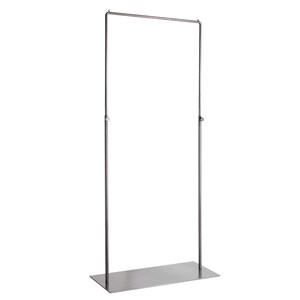 Μεταλλική κρεμάστρα δαπέδου - σταντ ρούχων με ρυθμιζόμενο ύψος 60x100-180cm