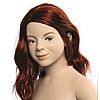 Ρεαλιστικό κεφάλι για περούκα Natalie φυσικό χρώμα δέρματος